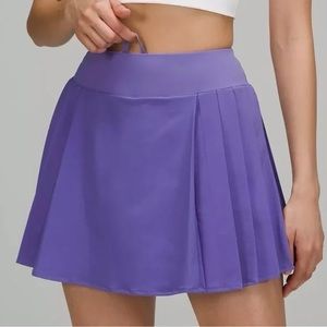 Lululemon Side-Pleat High Rise Tennis Skirt (charged indigo)